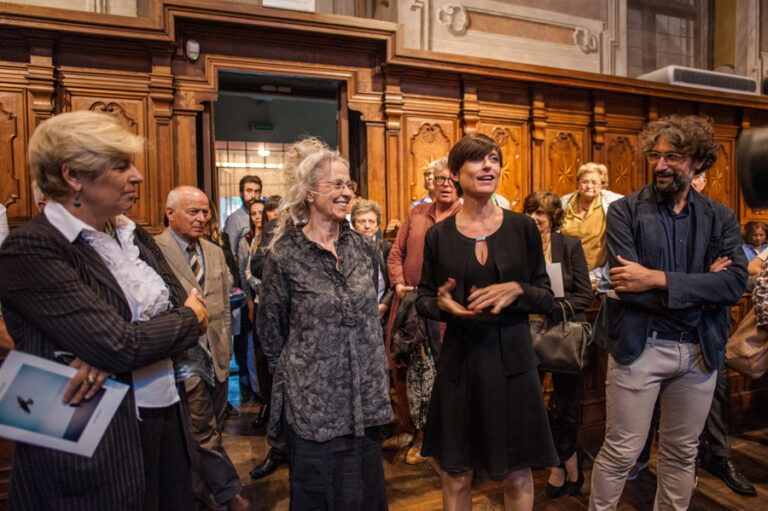 Kiki Smith – Sculpture – veduta dell’inaugurazione presso il Coro della Maddalena, Alba 2015 - photo Stefania Spadoni