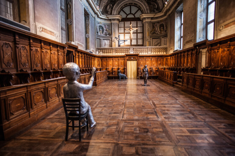 Kiki Smith – Sculpture – veduta della mostra presso il Coro della Maddalena, Alba 2015 - photo Stefania Spadoni