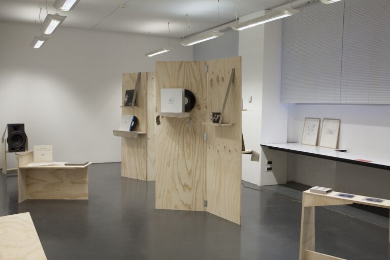 Le caselle di Anton Bruhin – veduta della mostra presso l’Istituto Svizzero, Milano 2015 – photo Matteo Nazzari