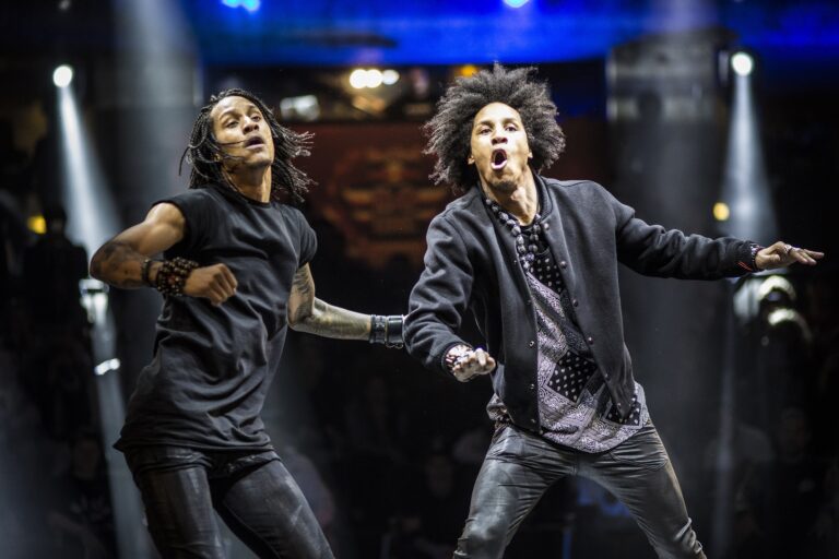 Les Twins performance Red Bull Bc One. La battle mondiale di breakdance a Roma