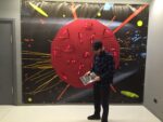 Luca Pozzi Detector red 2015 Exhibition view Museo Ettore Fico Torino Torino Updates: Luca Pozzi ridisegna la facciata del Museo Ettore Fico. Immagini del grande progetto creato con il CERN di Ginevra