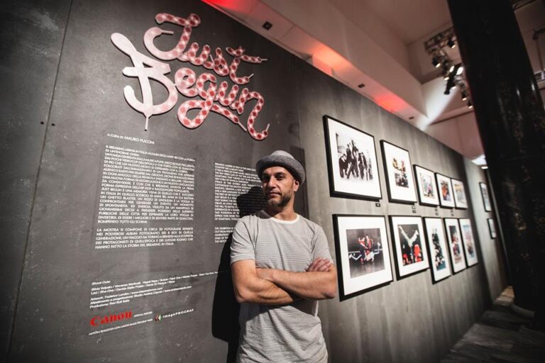 Mauro Puccini allopening di Just Begun Ph. Damiano Levati Red Bull Bc One. La battle mondiale di breakdance a Roma