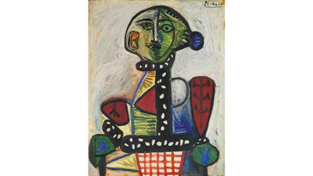 Pablo Picasso, Femme au chignon dans un fauteuil, 1948