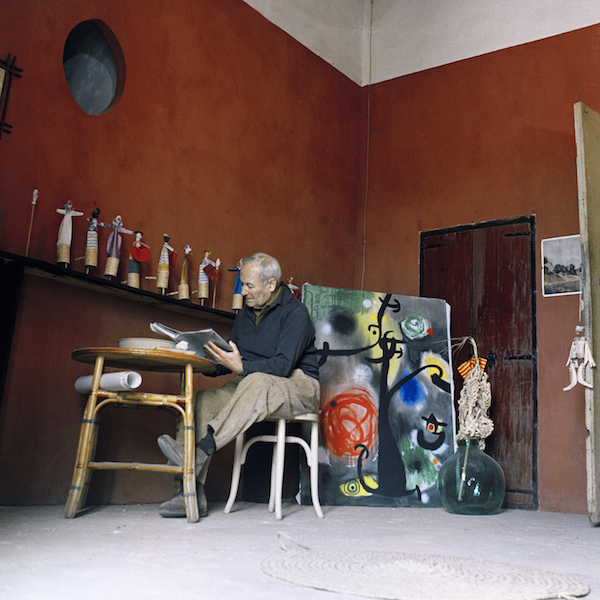 Planas Montaya, Miró all’interno dello studio Son Boter