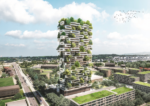 Render della Torre dei Cedri progetto di Boeri per Losanna Avrà un gemello in Svizzera il “grattacielo più bello del mondo”. Dal Bosco Verticale alla Torre di Cedri: Stefano Boeri si aggiudica il concorso per una nuova torre verde a Losanna