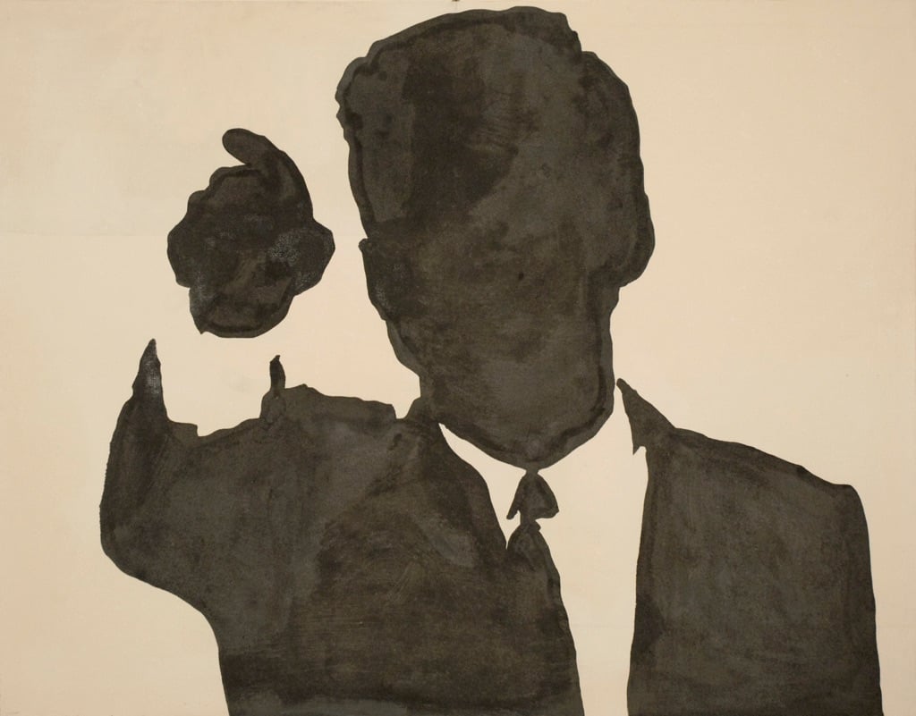 Sergio Lombardo, J. F. Kennedy dalla serie Gesti tipici, 1963 - collezione privata