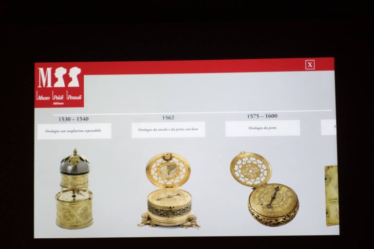 Tempo Prezioso Museo Poldi Pezzoli Milano 01 Innovazione tecnologica e digitale nei musei. Il Museo Poldi Pezzoli di Milano entra nel futuro: partendo dall’installazione interattiva per la collezione di orologi