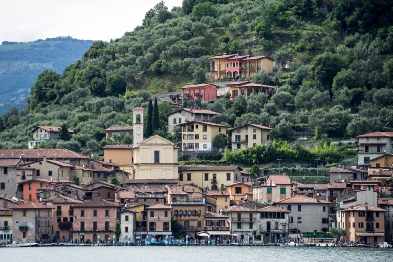 The Floating Piers - The town of Peschiera Maraglio on the island of Monte Isola