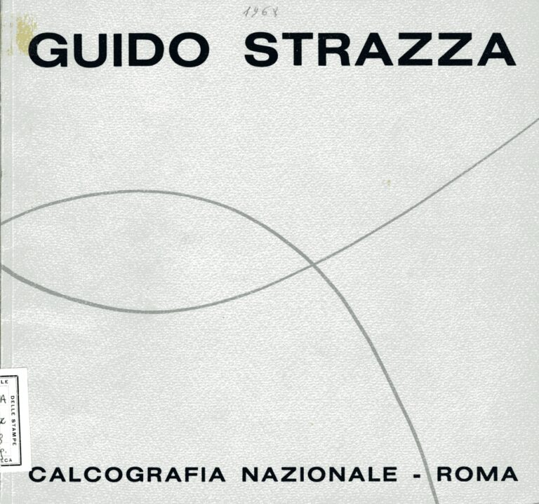 Copertina della mostra di Guido Strazza alla Calcografia nazionale di Roma, 1968