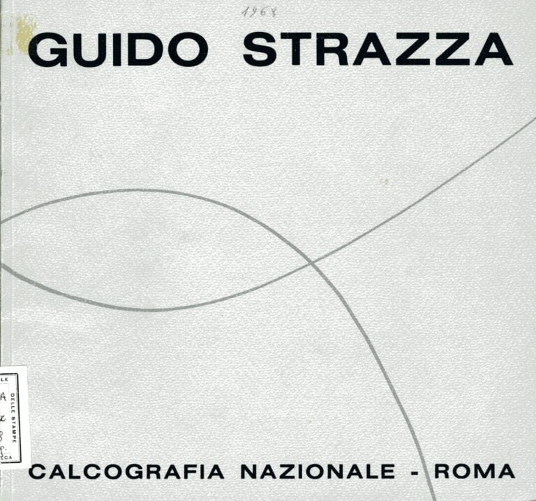 Copertina della mostra di Guido Strazza alla Calcografia nazionale di Roma, 1968