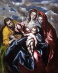 Domínikos Theotokópoulos detto El Greco, Santa Famiglia con la Maddalena - collezione privata