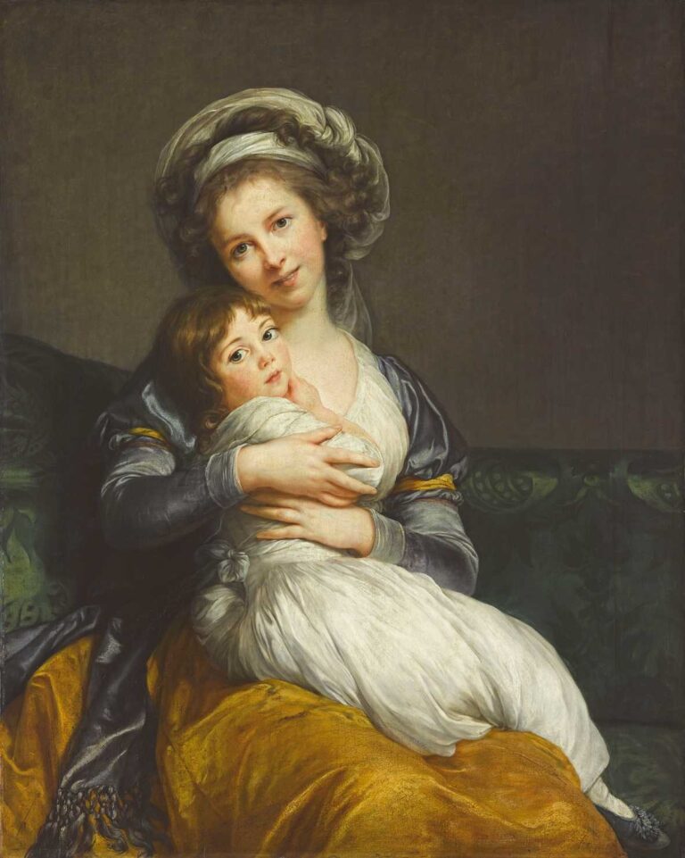 Elisabeth Louise Vigée Le Brun, Ritratto dell’artista con sua figlia, 1786 - Museo del Louvre, Parigi - photo Franck Raux