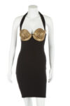 Gianni Versace black body con dress with gilded breast cups late 1989s Passione vintage. L’asta di dicembre di Kerry Taylor promette meraviglie. Un tuffo dal Barocco al Novecento, collezionando Schiaparelli, Fortuny, Valentino, Hermés