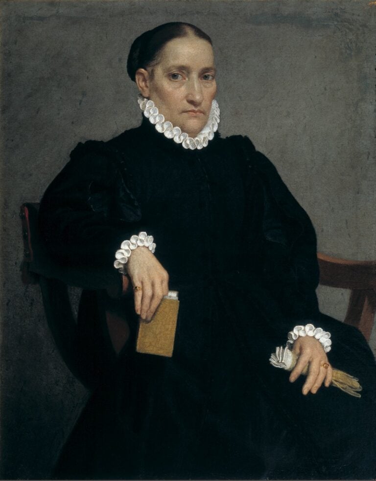 Giovan Battista Moroni, Ritratto di dama anziana in nero, 1572 ca. - Bergamo, Palazzo Moroni