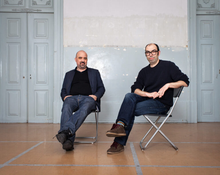 I curatori della Lisbon Architecture Triennale 2016 Diogo Seixas Lopes (sx) e André Tavares (dx) – photo © Valter Vinagre