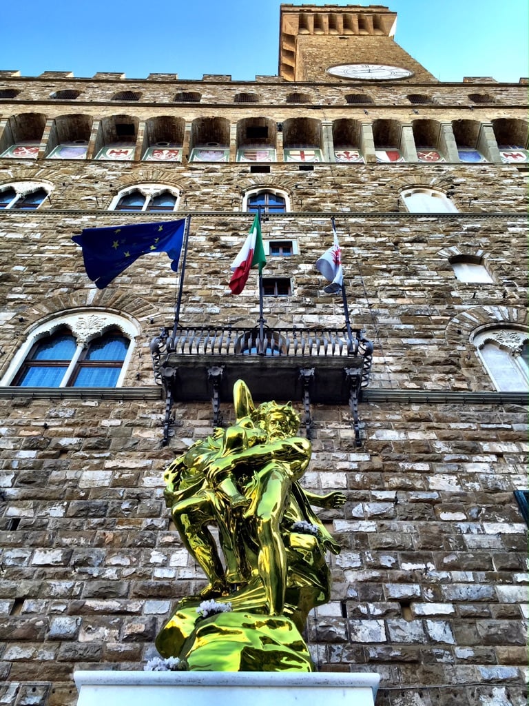 Jeff Koons, Pluto and Proserpina - Piazza della Signoria, Firenze 2015