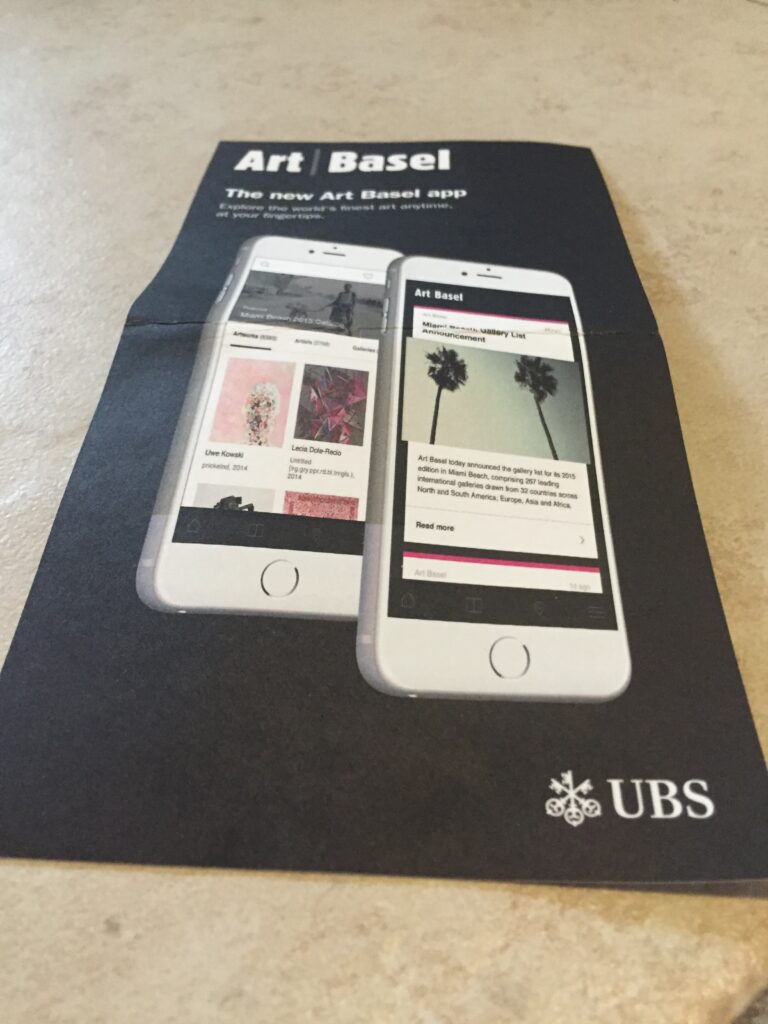 La nuova app di Art Basel e1449167331194 Miami Updates: debutta la nuova app di Art Basel a livello mondiale. Semplicità e grandi prestazioni