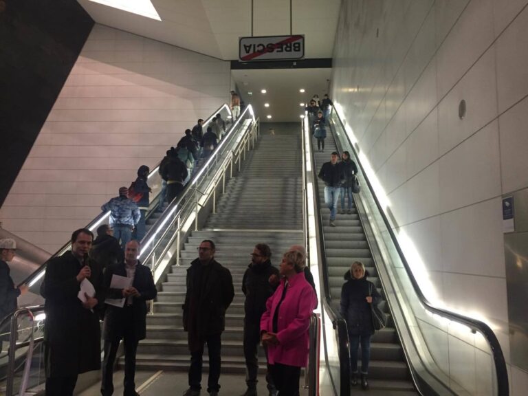 Marcello Maloberti SubBrixia Fermata Stazione foto Piera Crtistiani 2 L'arte in Metropolitana secondo Marcello Maloberti. A Brescia si inaugura l'installazione alla Fermata Stazione, ecco le immagini