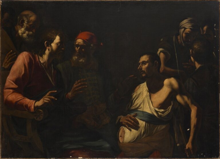 Mattia (e Gregorio?) Preti, Miracolo dell’idropico - collezione privata - olio su tela, cm 122 x170