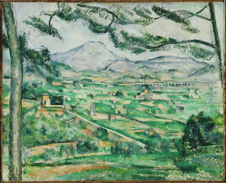 Paul Cézanne, La montagna Sainte Victoire, 1886-87 - olio su tela - Phillips Collection, Washington