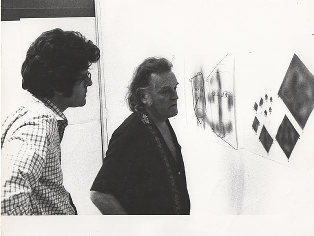 Pio Monti e Mario Merz, 1974