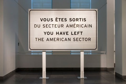 Ron Terada, You Have Left The American Sector, 2005