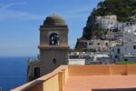 Terrazzo del Centro Caprense, scorcio di veduta col campanile della Piazzetta