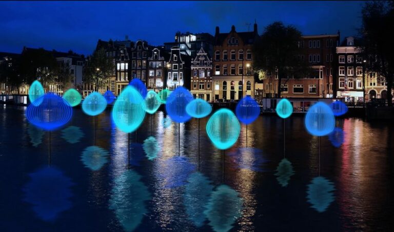 Michiel Martens & Jetske Visser, Holon Light, Amsterdam Light Festival