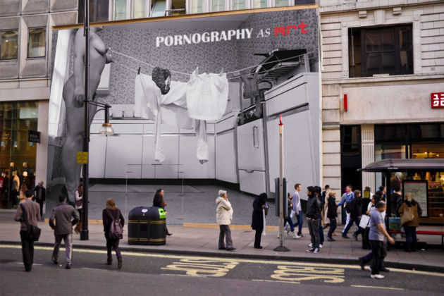 Alva Bernadine, Pornography As Art - bus stop, Oxford Street