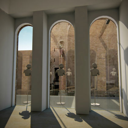 Antiquarium - Nuovo Museo del Foro © Render Mario Bellini Architects