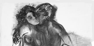 Bertina Lopes, Come un grande amore (autoritratto con il marito), 1968 - Roma, collezione privata