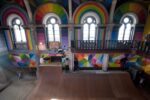 DSC0767 768x512 1 E una chiesa abbandonata diventa skate park, affrescata dallo street artist madrileno Okuda