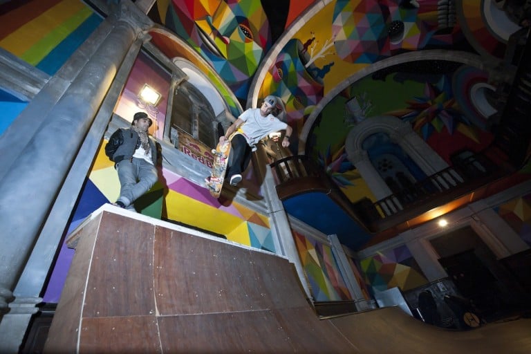 Okuda San Miguel, Kaos Temple, 2015. Photo courtesy Elchino Pomares