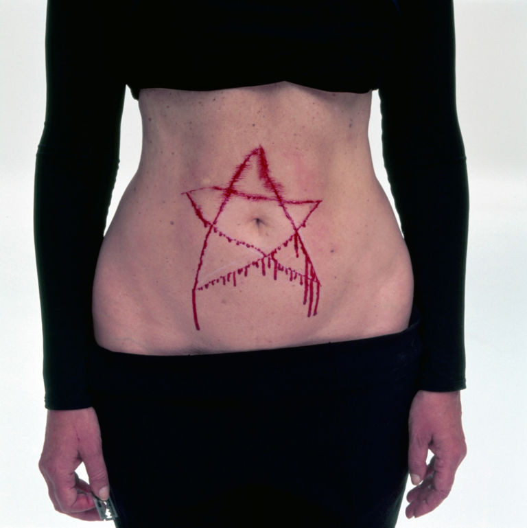 Marina Abramović, Lips of Thomas, 1975