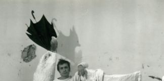 Giacinto Cerone nel suo studio a Roma nel 1993. Courtesy Archivio Cerone, Roma