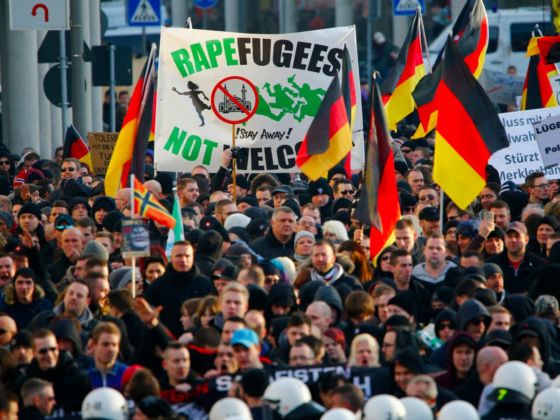 Manifestazione xenofoba in Germania