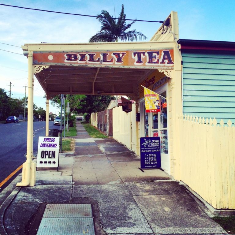 La struttura Billy Tea’s timber nel quartiere di West End, Brisbane