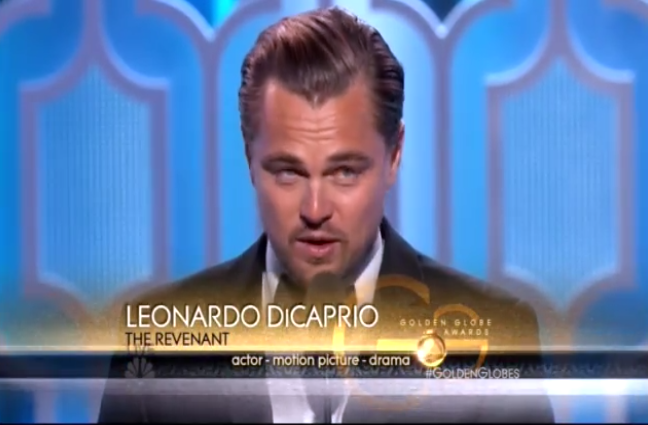 Golden Globes 2016: vincono Alejandro Inarritu, Matt Damon, Ennio Morricone, Leonardo Di Caprio. Che ora spera nel suo primo Oscar