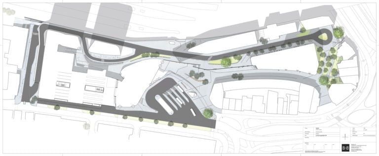 Plan Arnhem Central image Bureau B B urbanism and landscape architecture lowres UNStudio crea in Olanda uno dei più plastici, dinamici e funzionali hub dei trasporti visti negli ultimi anni. Ecco le immagini della Arnhem Central Station