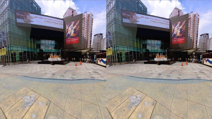 Screenshot dalla app dell'Ayala Museum di Makati