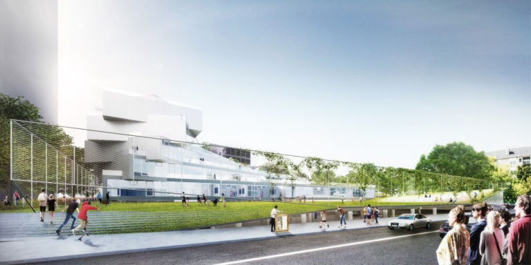 BIG Bjarke Ingels Group, progetto per la Wilson Secondary School di Arlington - Virginia. Credits: BIG