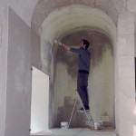 Alberto Di Fabio Particella di Dio Castel SantElmo Napoli La Particella di Dio secondo Alberto di Fabio. A Napoli un nuovo Wall Painting permanente dell'artista a Castel Sant'Elmo: ecco le immagini