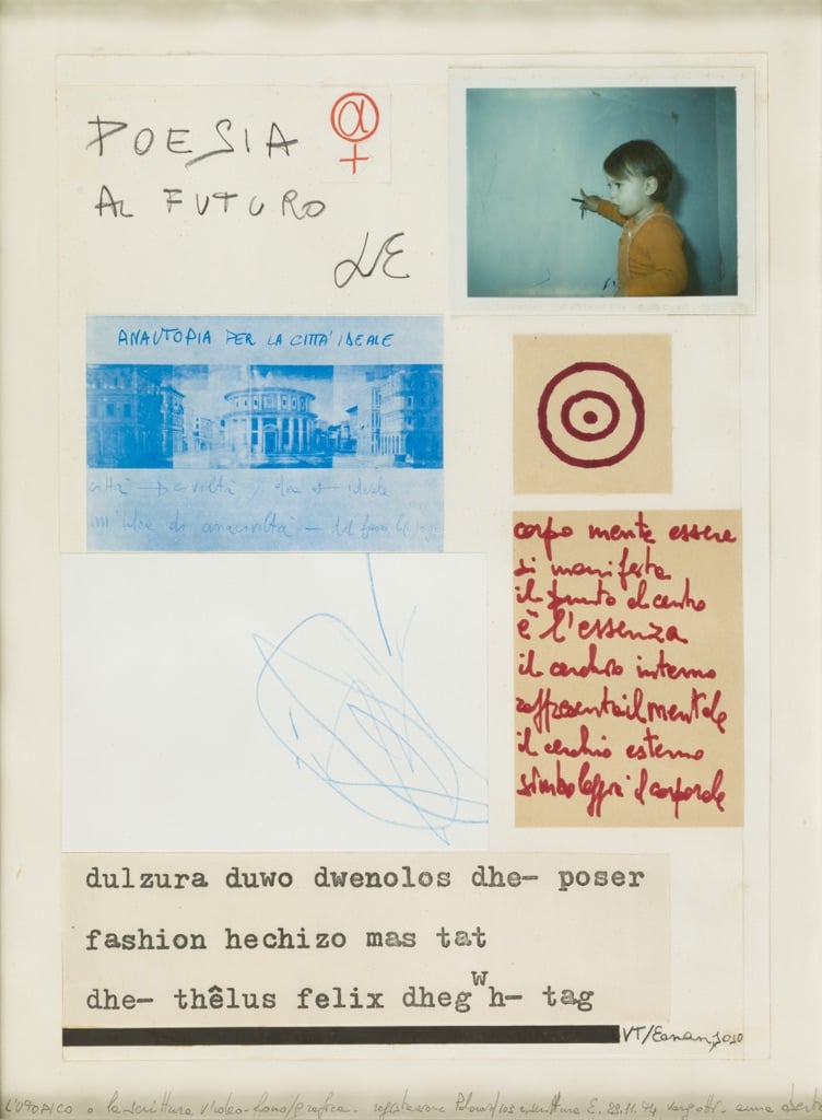 Anna Oberto, L'Utopico o la scrittura viedo-fono_grafica, 1974