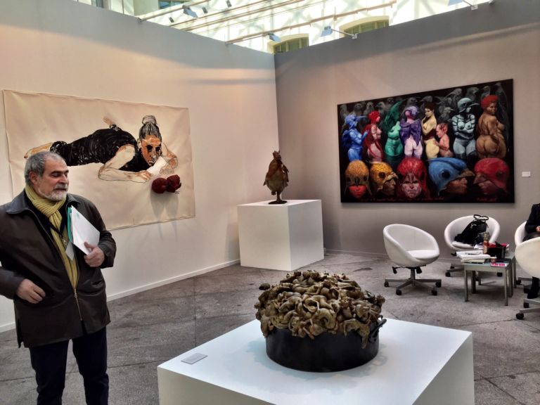 Art Madrid 2016 10 Madrid Updates: immagini di Art Madrid, nella galleria di cristallo del Palazzo di Cibeles. Livello più alto a questa seconda edizione, qualità altalenante