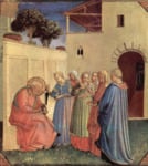 Beato Angelico, Imposizione del nome al Battista, tempera su tavola. Museo di San Marco, Firenze