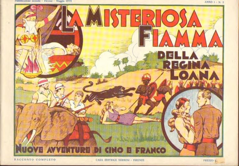 Cino e Franco, La misteriosa fiamma della regina Loana, 1934