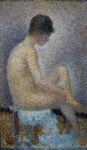 Georges Seurat, Poseuse de profil, 1887, olio su tavola. Musée d’Orsay, Parigi