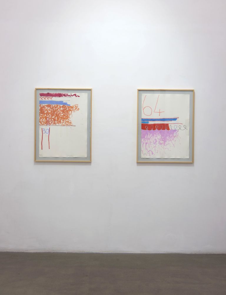 Giorgio Griffa – Works on Paper – installation view @ Fondazione Giuliani, Roma 2016 - photo Giorgio Benni