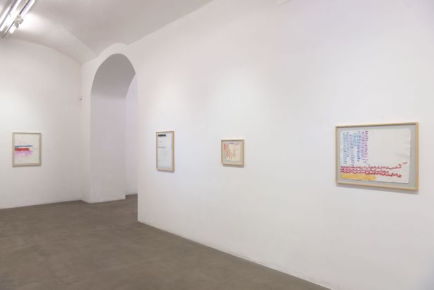 Giorgio Griffa – Works on Paper – installation view @ Fondazione Giuliani, Roma 2016 - photo Giorgio Benni