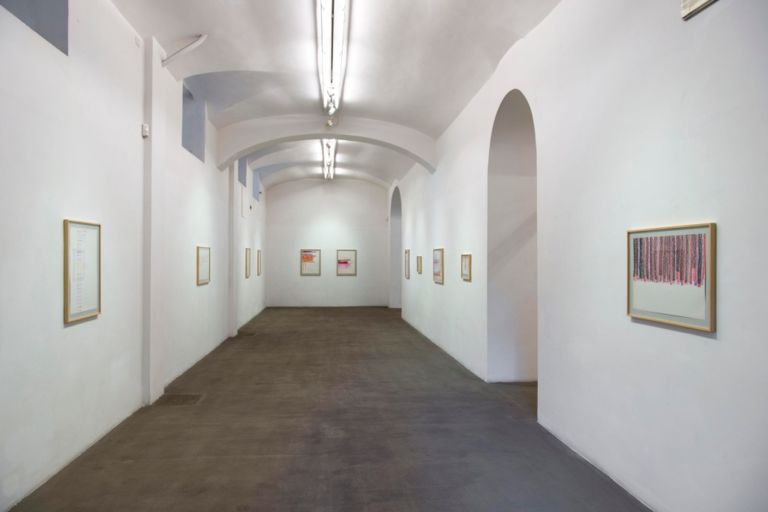 Giorgio Griffa – Works on Paper – installation view @ Fondazione Giuliani, Roma 2016 - photo Giorgio Benni